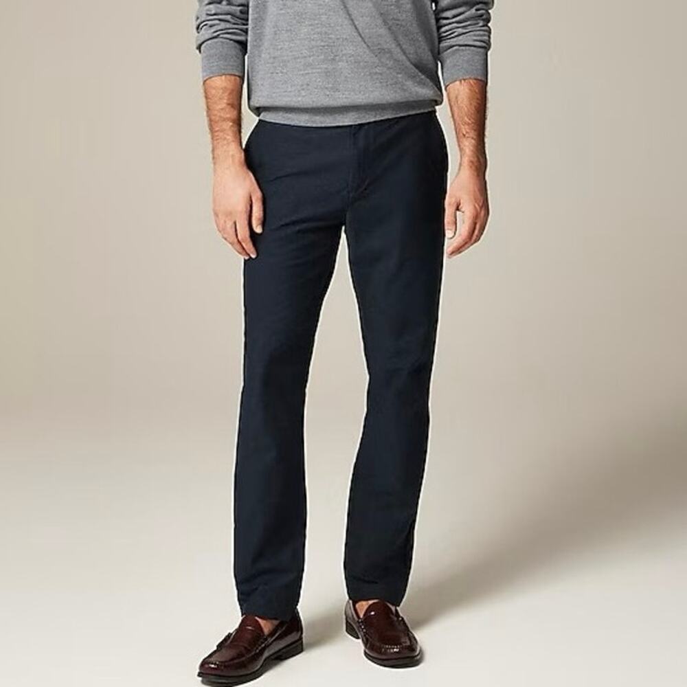 J.Crew Men's 770 Straight-Fit Tech Pant Darkest Indigo Navy Size 34 x 32